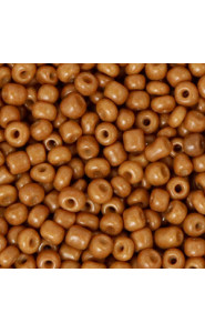 Glasperlen rocailles 8/0 (3mm) Sugar almond brown